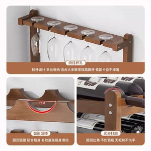 Luxury wine <b>rack</b>, high-end home wine <b>rack</b>, thickened storage <b>rack</b>, living room wine cabinet, desktop display stand. - Product Image 4