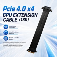 Caja Compacta para PC con Optimización de Flujo de Aire, Cable Riser PCIe 4.0 X4 de 16GB/s, PCB Multicapa, Cable de Extensión para Tarjeta de Sonido y Red