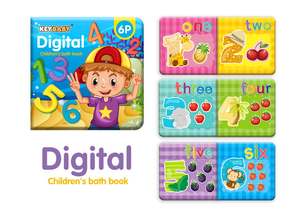 Libri da Bagno Personalizzati per Bambini, Giocattoli Educativi Morbidi per Bambini 1-3 Anni, Libri da Bagno con Motivi del Mondo Marino - Product Image 5