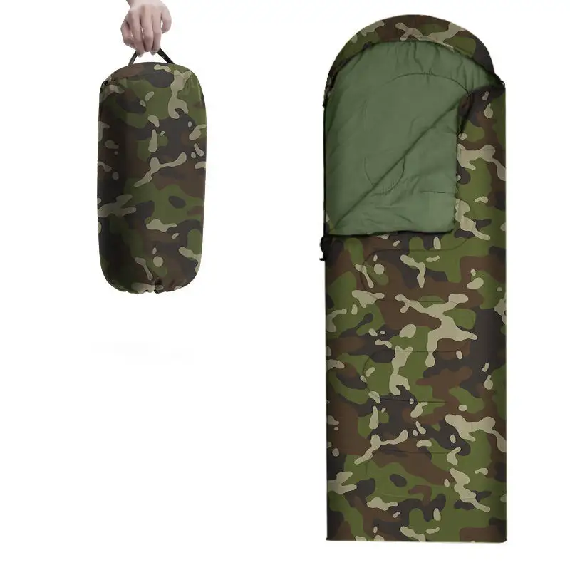 Camouflage Cold Weather Sleeping Bag Lightweight Portable with Compression Sack for Outdoor Camping Backpacking Hiking