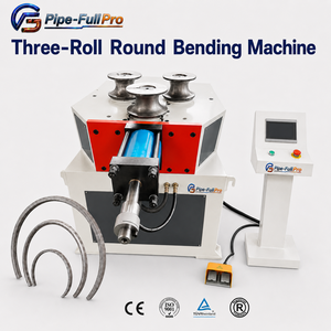 Máquina de Rolado de Tubos de 3 Rodillos Controlada por PLC para Doblado Multirradio de Tubos Cuadrados de Acero al Carbono - Product Image 1