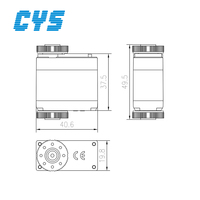 Servomoteur numérique ultra-compact CYS S8101 13kg, vitesse rapide, axe de 6mm, accessoires pour voiture RC, robot, modèle DIY