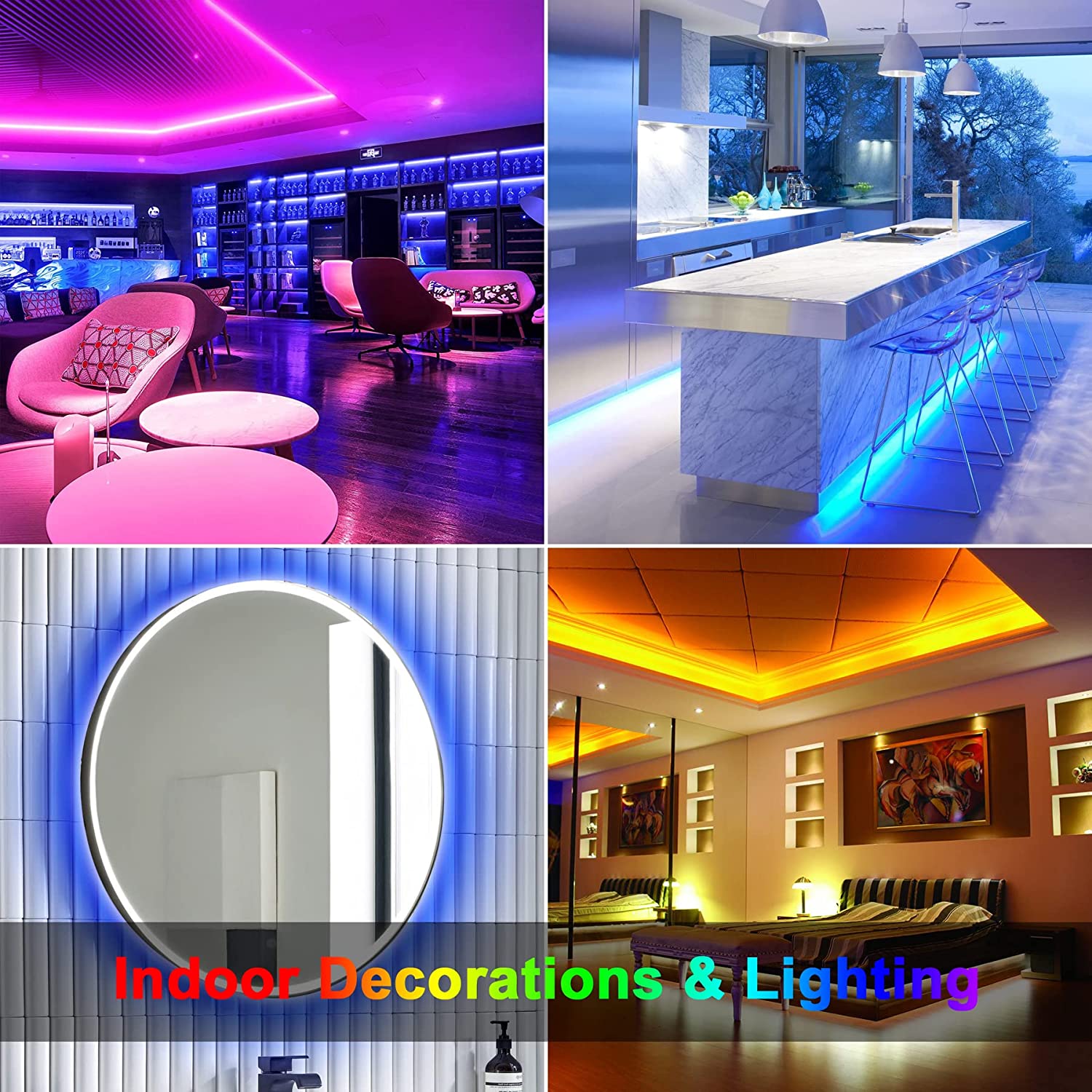 Amazon Hot Sale Alexa Google Tuya Wifi RGB LED Light SMD2835 5050 LED Smart Light strip Garden Waterproof Can Pasted Light Strip
