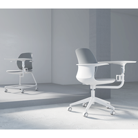 Chaise de bureau moderne pour étudiants, idéale pour les salles de formation scolaires, équipée d'un pivotement à 360° °   Plateau tournant