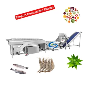 Lite Selling Fish Processing Washing Machine Wash Line Shrimp Cleaning Equipment