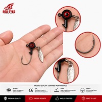 Échantillon Gratuit - Nouveau Style Leurre Spinner Jig Head en Acier Inoxydable Yeux Rouges 7g 10g avec Lame Melon Seed pour Pêche au Bar en Rivière - Vente en Gros