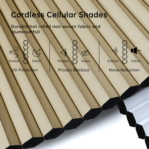 ม่านรังผึ้งแบบไร้สาย SAMADHI Single Cell Blackout Cellular Blinds ประหยัดพลังงาน สำหรับห้องนอน - Product Image 5