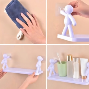 Étagère flottante étagère <span class=keywords><strong>de</strong></span> <span class=keywords><strong>rangement</strong></span> auto-adhésive pour décoration murale jouets étagère salle <span class=keywords><strong>de</strong></span> bain distributeur <span class=keywords><strong>de</strong></span> savon support - Product Image 6