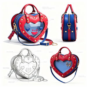 Sac Ita personnalisé en forme de sac à dos bandoulière anime, sac fourre-tout transparent personnalisé - Product Image 3