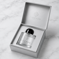 Flacon de parfum minimaliste de luxe Firdaus, conteneur de parfum en verre personnalisé avec impression de logo