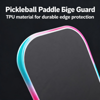 Bande de protection de bord pour raquette de pickleball à dégradé multicolore, design personnalisé original, anti-usure, vente en gros OEM