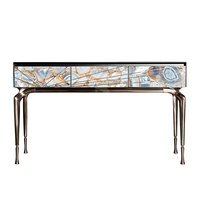 Avatto — console en marbre naturel, meubles de couloir modernes et élégants, pour table, vente en gros