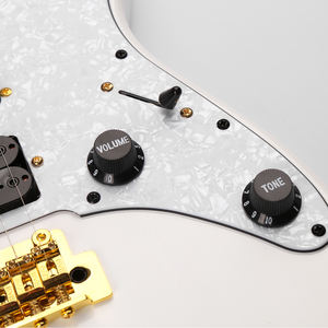 Геккон GE-501WH OEM Струнные инструменты, электрогитара из Лиги, белая гитара, электрическая гитара, Стив Ваи, 6 струн, электрогитара - Product Image 5