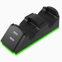 Nouvelle station de charge de chargeur de contrôleur de jeu pour Xbox one S/X Elite/série X/S base de chargeur avec batterie et lumière RVB