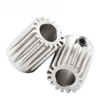 1-5 piezas DDG Engranaje de motor de extrusora de piñón de acero inoxidable 5mm/0.5M 17T para rueda de extrusión para actualización de Hotend de extrusora de impresora 3D