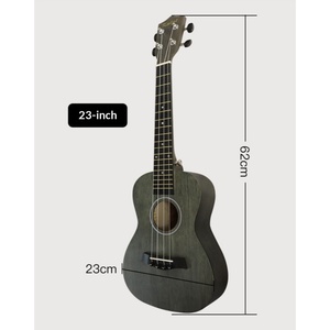 Klassische 23-Zoll Hawaiianische 4-Saiten-Ukulele mit Vollständigem Lindenholz-Korpus und Polierter Oberfläche, Hergestellt aus Lindenholz, Kraftpapier-Box - Product Image 2