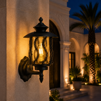 Lanterne murale extérieure avec chaîne décorative pour l'éclairage des jardins de villas