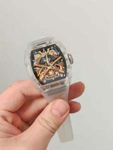 Reloj de Hombre Super Design 47 con Tourbillon de Cuerda Manual, Reloj Mecánico de Aleación de Titanio con Caja de Cristal, Reloj de Primera Calidad para Hombre - Product Image 4