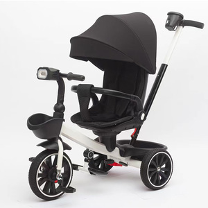 Poussette 4-en-1 pour bébé, <span class=keywords><strong>tricycle</strong></span> à pousser pas cher, <span class=keywords><strong>tricycle</strong></span> à 3 roues pour fille, tricycles pour tout-petits - Product Image 3