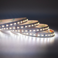 Bande lumineuse LED DC24V 14.4W SMD2110 2700K+6500K à variation d'intensité instantanée, haute luminosité sans points noirs pour la décoration intérieure