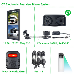 10.36 "IPS màn hình cảm ứng Side View Gương <span class=keywords><strong>camera</strong></span> Monitor cho xe tải xe buýt-tầm nhìn ban đêm không thấm nước mù phát hiện tại chỗ DVR Ghi âm - Product Image 6