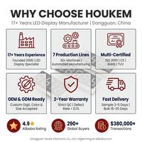 HOUKEM-10017-BSR Écran LED numérique alphanumérique à 16 segments, panneaux d'affichage à cathode commune, afficheur pour usage intérieur