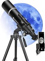 Portable 80m Powerful Optical Telescope for Kids Compact Travel Space Equipment for Backpack Astronomy Sports & Entertainment