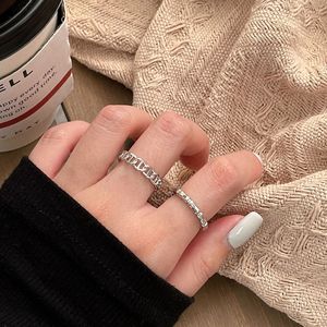 925 Sterling Silver Pig Nose <b>Open</b> <b>Ring</b> For Women Geometric Adjustable Everyday Wear Jewelry - Product Image 2