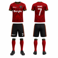 Uniforme de Fútbol Personalizado, Diseño de Águila, Marca Deportiva, Etiqueta Privada, Sublimación, Secado Rápido, Transpirable, 100% Poliéster, Unisex, Venta al Por Mayor