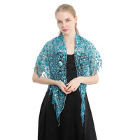 Délicat Triangle Partie Châles Mode Gland Ponchos Rétro Ethnique Foulards pour Femmes Élégant Demoiselle D'honneur Robe Pashmina
