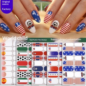 Autocollants pour <span class=keywords><strong>ongles</strong></span> sur le thème du football, bandes décoratives pour <span class=keywords><strong>ongles</strong></span>, parfaits pour montrer son soutien et ajouter du style pendant les matchs de football - Product Image 2