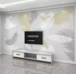 Nórdico fresco pluma Simple moderno sala de estar dormitorio decorativo Mural película y papel tapiz de televisión - Product Image 2