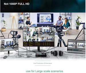 กล้องวิดีโอแบบกว้างไร้รอยต่อ5นิ้วหน้าจอ IPS HD 4ช่องสัญญาณตัวสลับเครื่อง<span class=keywords><strong>ม</strong></span>ิกซ์วิดีโอสำหรับการถ่ายทอดสด - Product Image 6