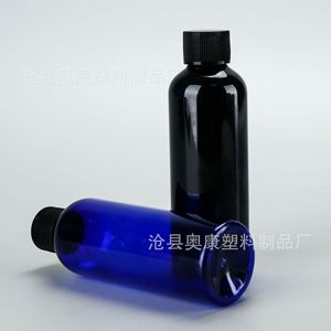 Multi-colored 100ml transparent <b>plastic</b> <b>bottle</b> with screw-sealed cap, PET <b>plastic</b> <b>bottle</b>, cosmetic refill <b>bottle</b>, <b>wine</b> <b>bottle</b>, - Product Image 2