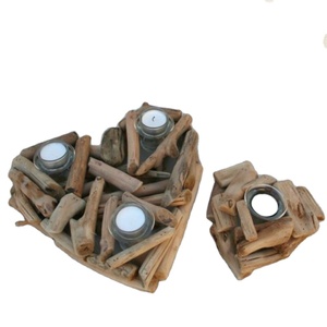 Hot Design Bougeoir Bois Flotté Bougeoir De Luxe Décoration De Mariage du Vietnam Fabricant En Gros - Product Image 1
