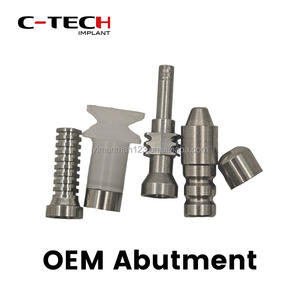 Abutment d'implant <span class=keywords><strong>dentaire</strong></span> à bas prix C-tech OEM, composants de fixation, vis de couvercle, abutment droit de transfert, fabriqué en Chine - Product Image 5