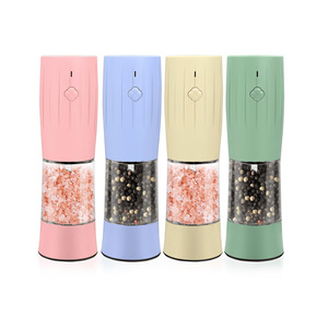Electric Pepper Grinder Rechargeable Portable Salt And Pepper Mill For Kitchen Cooking With Adjustable Coarseness - Product Image 1
