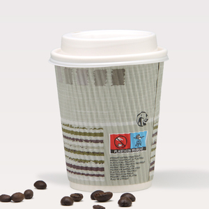 4oz 6oz 8oz 12oz 16oz 20oz gợn tường cup biểu tượng tùy chỉnh dùng một lần ba lớp Threaded ly cà phê - Product Image 4