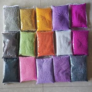 Hạt ngọc trai giả trang trí quần áo, ngọc trai nhân tạo có lỗ, nhựa ABS, nhiều màu sắc, giả ngọc trai nhiều màu, 0.5kg/túi, 8mm - Product Image 1