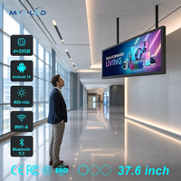 Écran LCD Allongé Haute Luminosité 800 cd/m² 37,6 Pouces Android 14 pour Affichage Numérique Semi-Extérieur en Vitrine