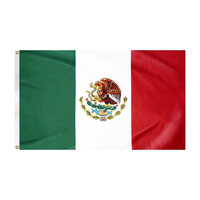 Produits tendances du moment, drapeau national du Mexique en polyester imprimé sur mesure, 3x5 pieds, 90x150 cm