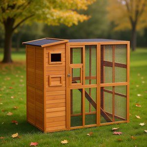 Abri extérieur en bois pour chats errants avec toit en asphalte 77 L, maison naturelle pour petits animaux, utilisable toute l'année - Product Image 2