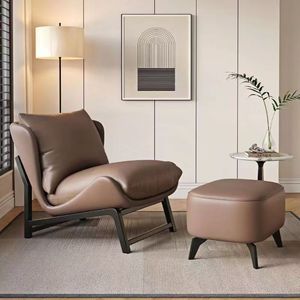 Fauteuil simple de style nordique pour salon, chaise de <span class=keywords><strong>d</strong></span>étente <span class=keywords><strong>d</strong></span>écontractée, chaise de loisirs légère et luxueuse pour <span class=keywords><strong>maison</strong></span> <span class=keywords><strong>d</strong></span>'hôtes/hôtel, balcon - Product Image 4