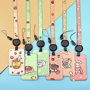 Customized Professional Logo Thermal Transfer Printing Polyester Lanyard with ID Card Holder Badge Holder & Accessories