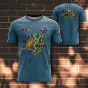 Camiseta con nombre personalizado del Día de Australia, camiseta con iconos australianos, canguro, barbacoa, regalo del 26 de enero - Product Image 1