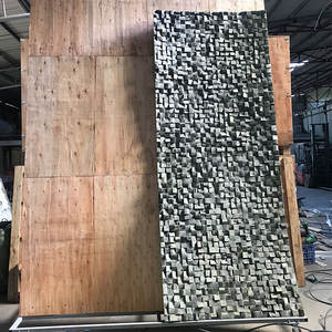 Panneau en pierre de mosaïque FRP au design moderne pour les panneaux muraux intérieurs et extérieurs Installation facile Finition en pierre réaliste pour les hôtels - Product Image 5