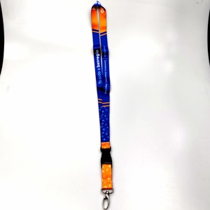 Muestra gratis Moda Haga su propio logotipo Impresión Exhbiton Escuela primaria Correa para el cuello Cordón con tarjetero - Product Image 2