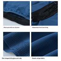 Shorts de cyclisme pour hommes, sportifs, respirants, taille mi-haute, avec cordon de serrage, en nylon, polyamide et élasthanne, pour la course, le fitness et le yoga