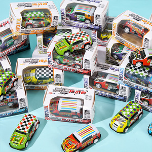 Coches de juguete de aleación de estaño con retroceso, escala 1:64, modelo de carreras con fricción para niños de 5 a 7 años, juguete educativo - Product Image 3