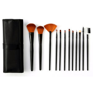 2024 directo de fábrica ODM juego de brochas de maquillaje mango largo buena calidad 12 Uds brochas cosméticas portátiles estuche de belleza bolsa precio <span class=keywords><strong>barato</strong></span> - Product Image 1